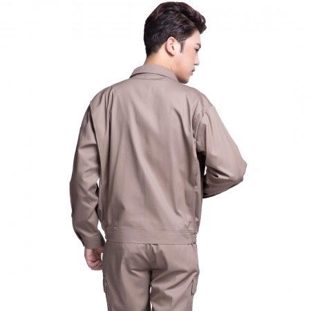 卡其色建筑長(zhǎng)款工作服AC12-5